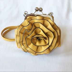 Yellow Rosette Crossbody/Handbag
